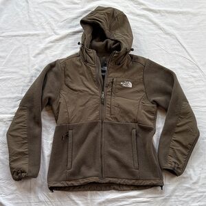 The North Face Denali Full Zip Brown Hooded Fleece Jacket Women’s Medium